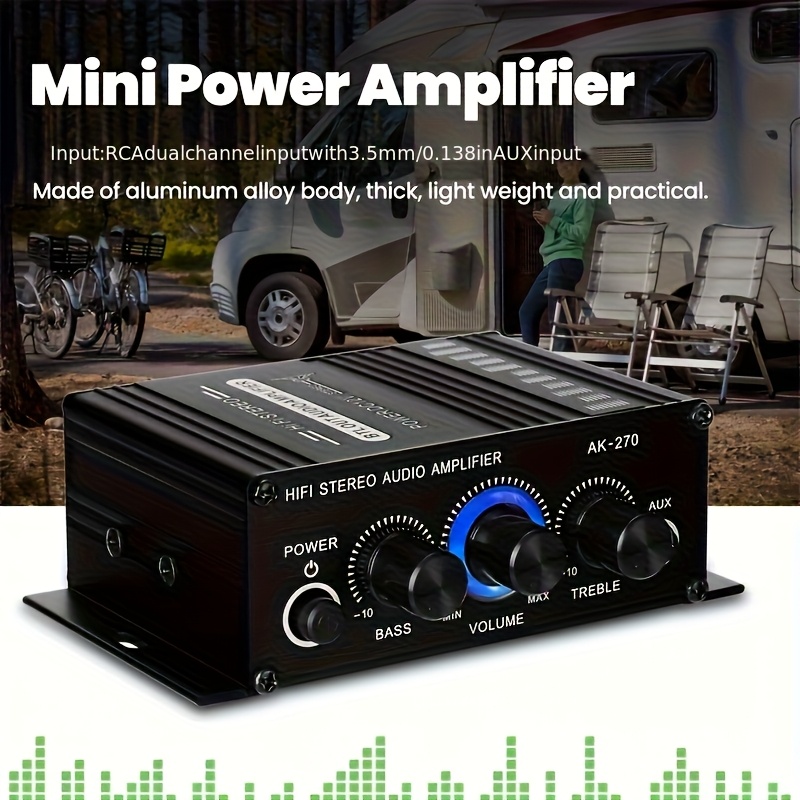 Home Cinema Beamer - AK-270 HIFI Amplifier Channel 2.0 Stereo