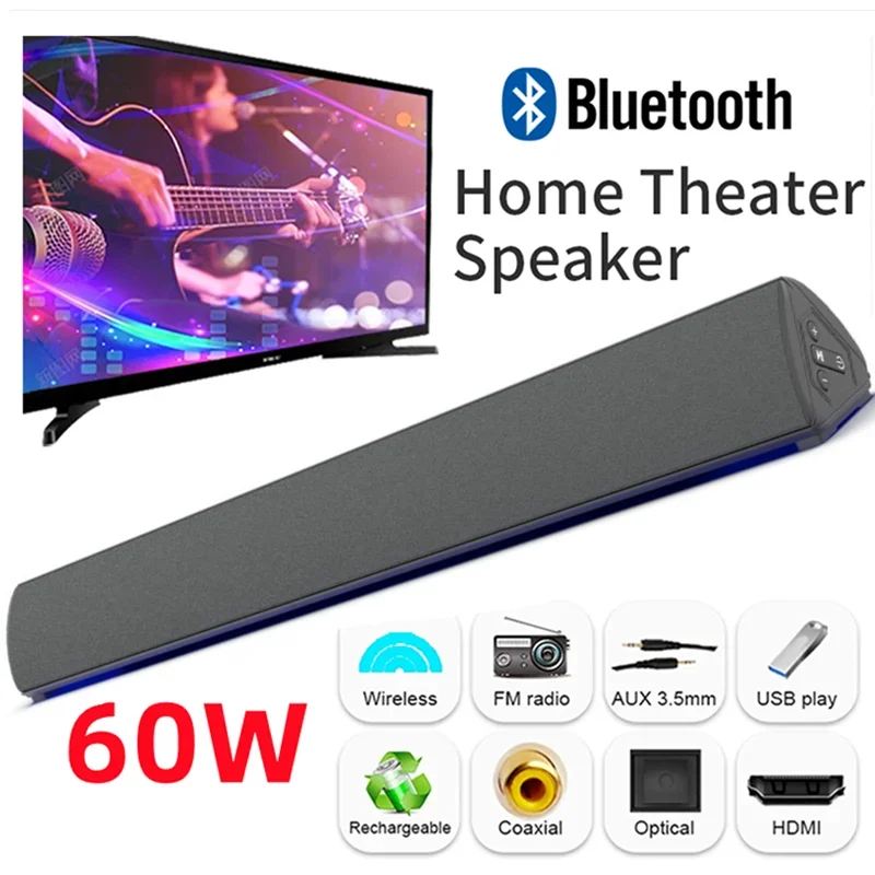 Home Cinema Bose - 60W Wireless TV PC Soundbar Bluetooth