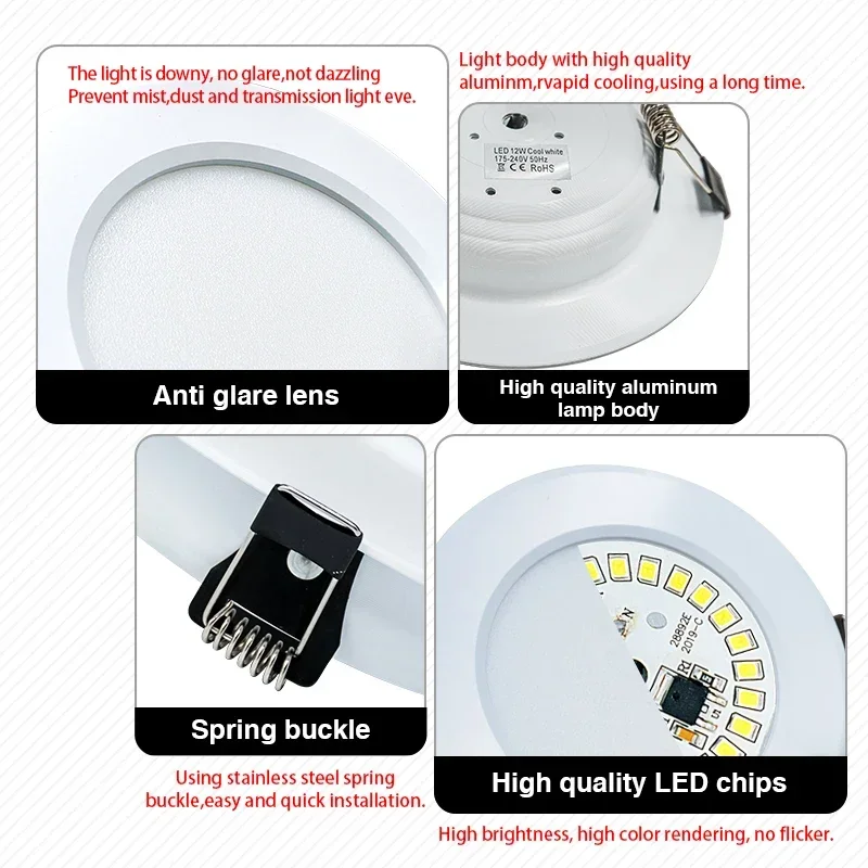 LED Downlight 3W 5W 7W 9W 12W  - Home Cinema Led review and price