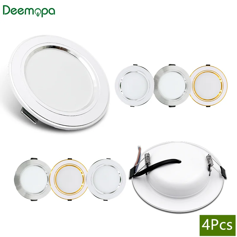 4Pcs LED Downlight AC 110V 220 - Home Cinema Led review and price