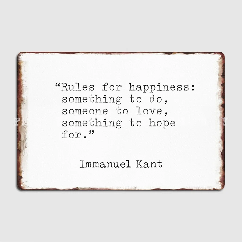 Immanuel Kant Quotes Metal Sig - Home Cinema Quotes review and price