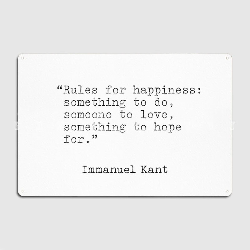 Immanuel Kant Quotes Metal Sig - Home Cinema Quotes review and price
