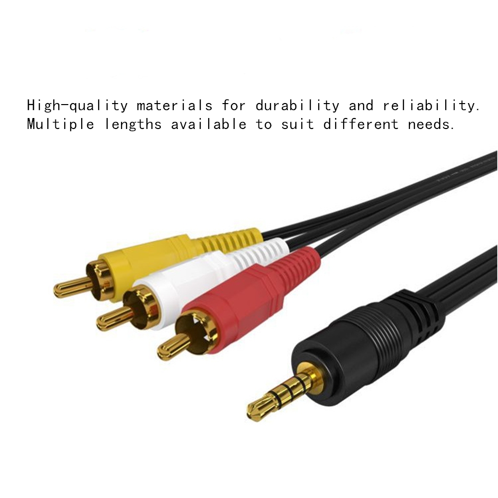 3.5mm to 3 RCA Audio Video Cab - Home Cinema Beamer review and price