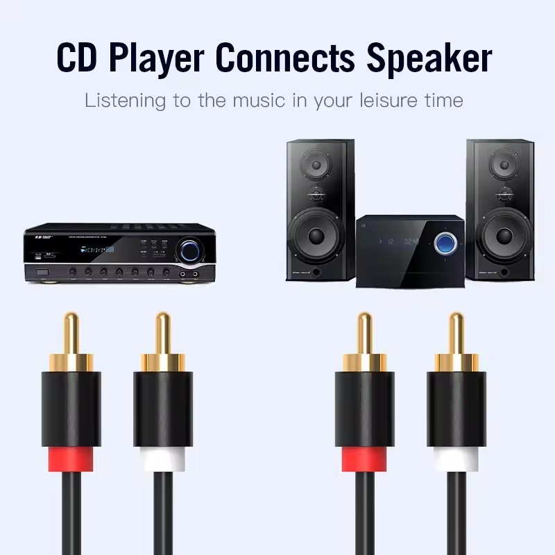 HIFI Stereo RCA Cable 2RCA to  - Home Cinema Beamer review and price