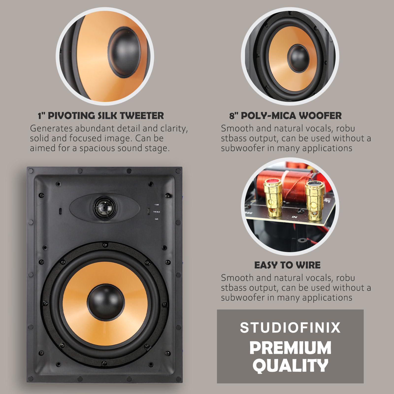 STUDIOFINIX 8 Inch 2 Way In Wa - Home Cinema Complet review and price