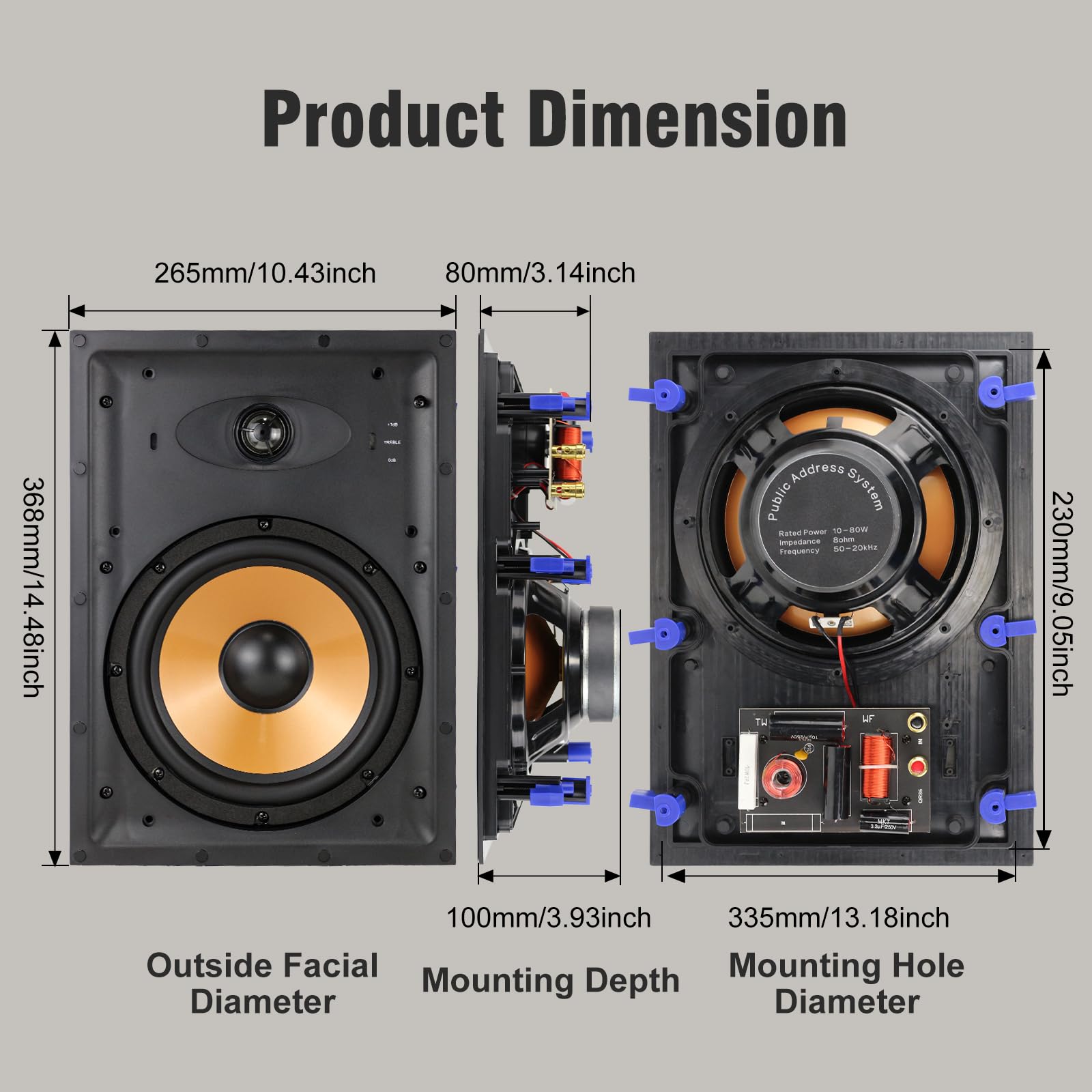 STUDIOFINIX 8 Inch 2 Way In Wa - Home Cinema Complet review and price
