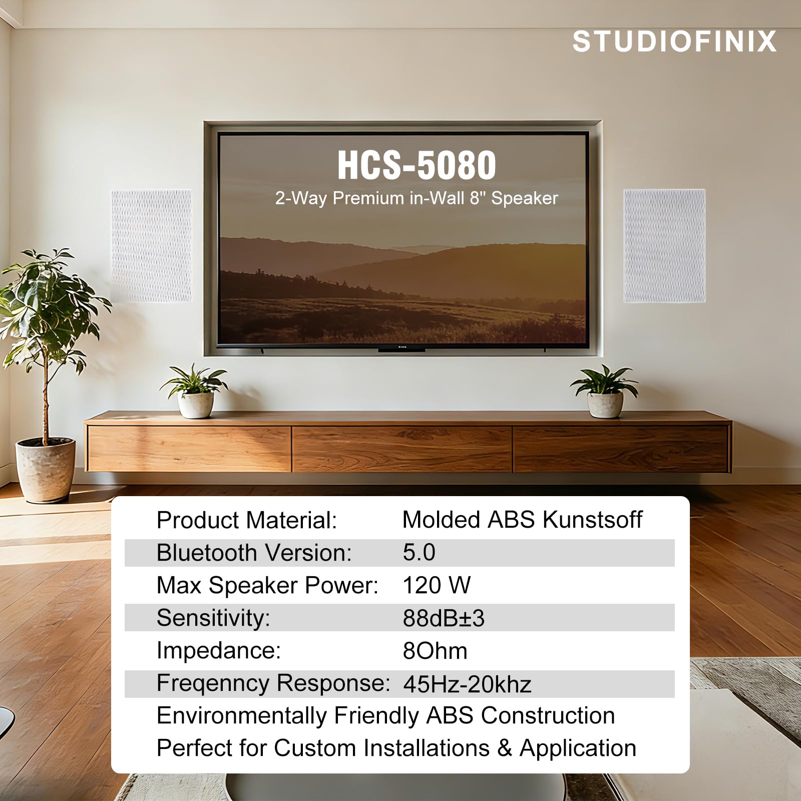 STUDIOFINIX 8 Inch 2 Way In Wa - Home Cinema Complet review and price