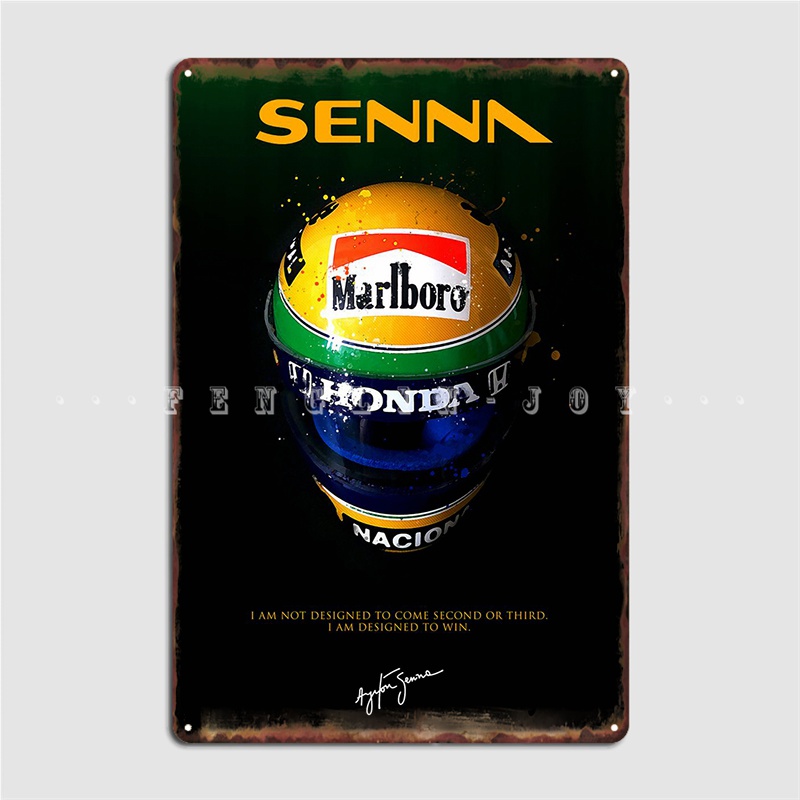 Senna Quote Minimalist Metal P - Home Cinema Quotes review and price