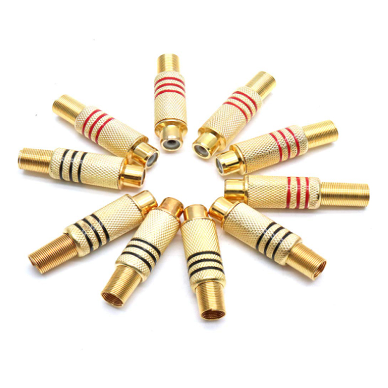 4PCS RCA Plug Gold Plated Sold - Home Cinema Beamer review and price